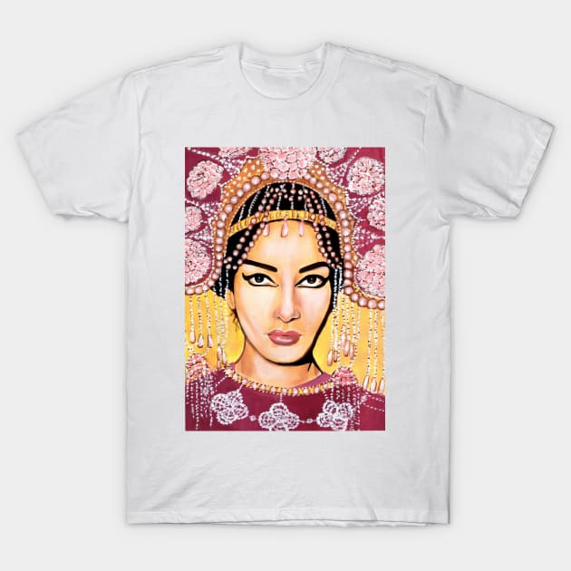 Maria Callas T-Shirt by Svetlana Pelin